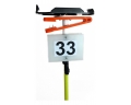 FIBERGLASS STAND WITH MOUNTING PLATE, NEEDLE PUNCH AND NUMBER PLATE